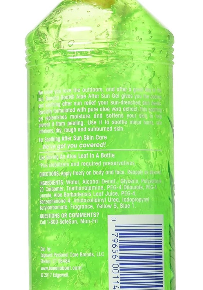 Banana Boat Soothing Aloe After Sun Gel with Pure Aloe Vera, 16 oz - Image 2